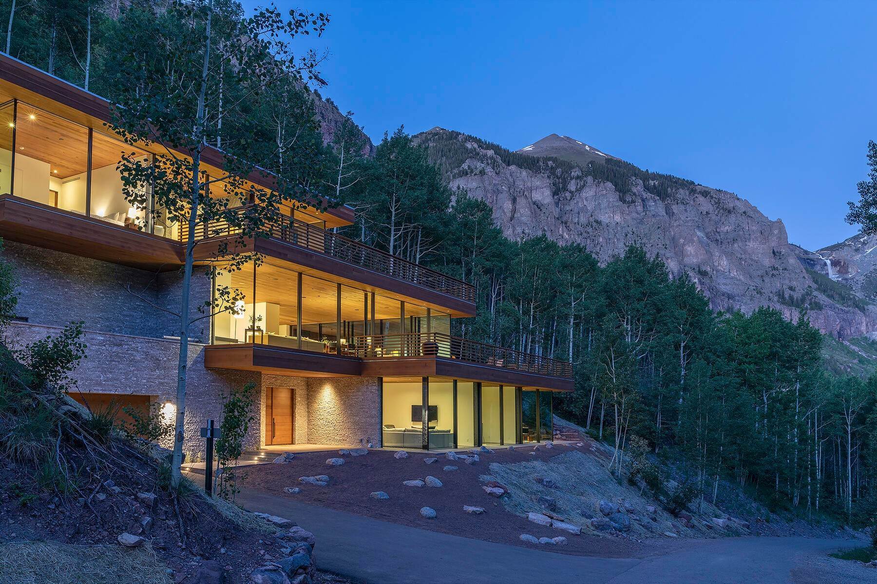 Single Family Homes for Sale at An Extraordinary Retreat in the Heart of Telluride's Iconic Box Canyon 300 Royer Lane Telluride, Colorado 81435 United States