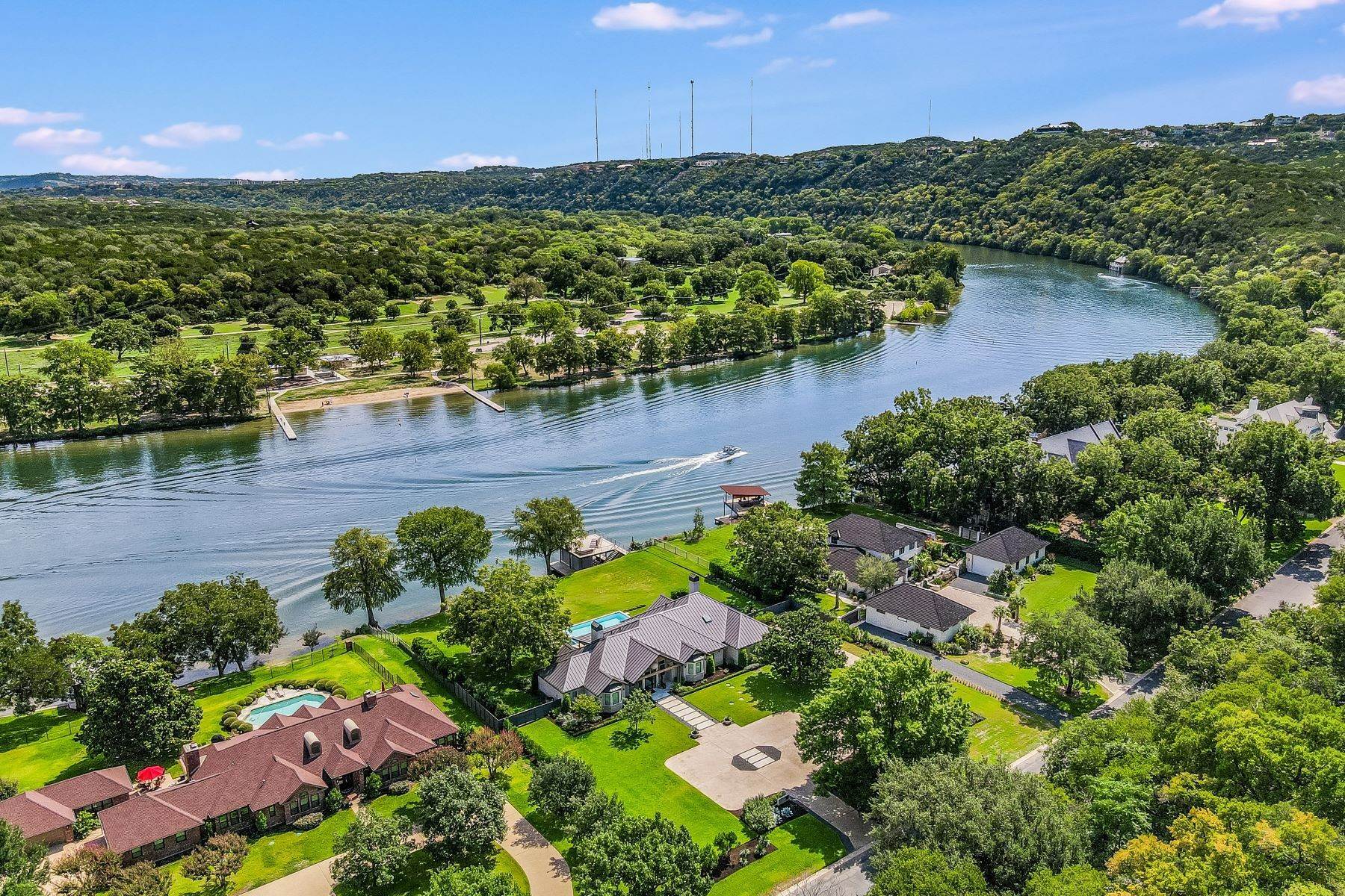 Single Family Homes for Sale at Extraordinary Property In Rob Roy On The Lake! 1305 N Weston Lane Austin, Texas 78733 United States